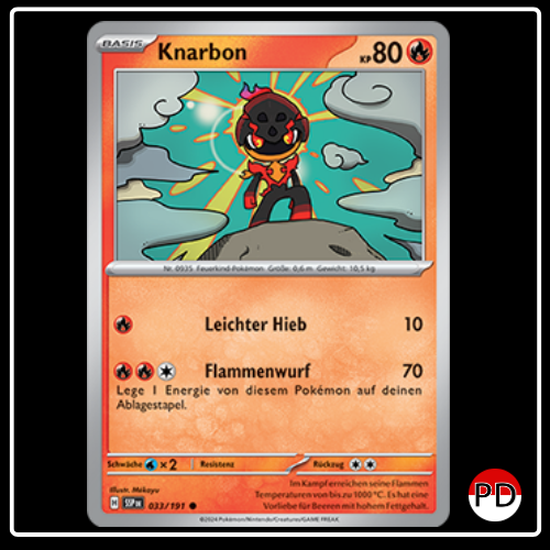 Knarbon 033/191 Pokemon Stürmische Funken Sammelkarten