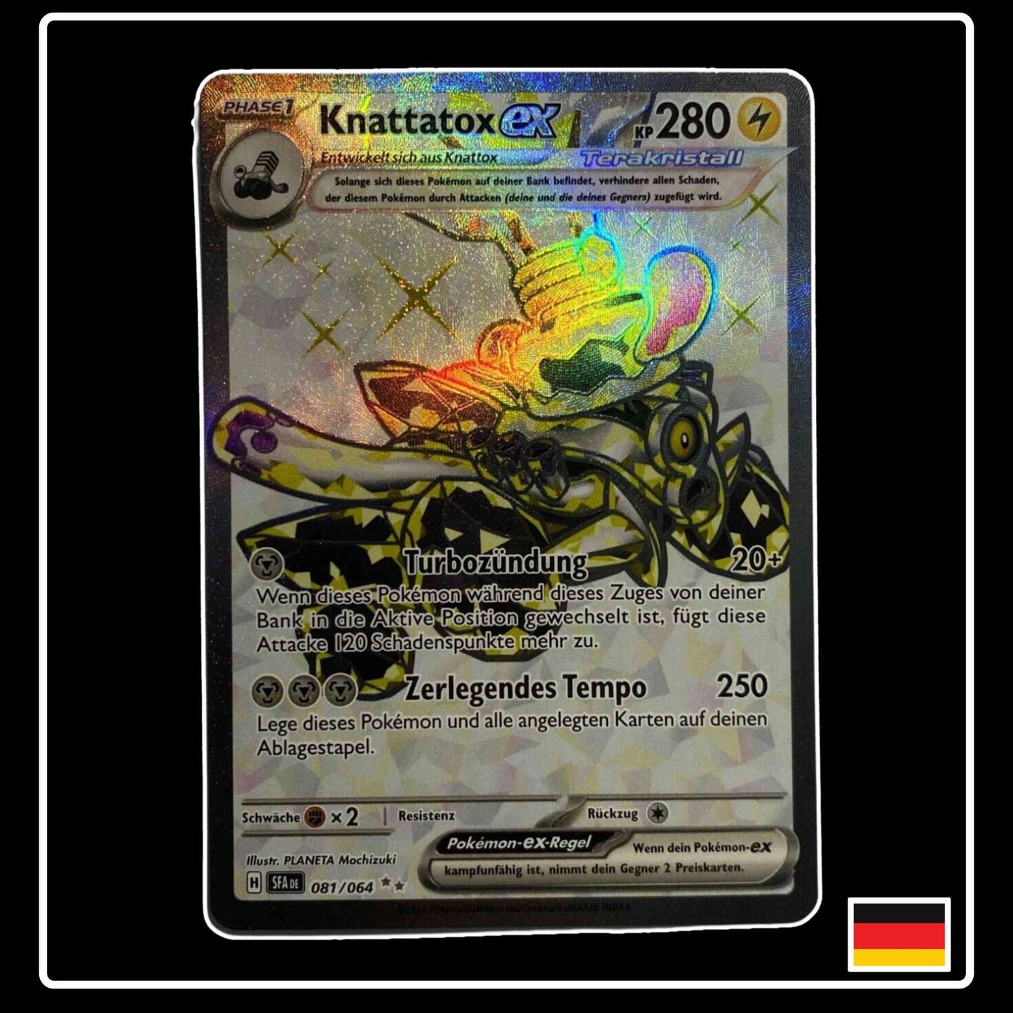 Knattatox ex Full Art 081/064 Pokemon Nebel der Sagen