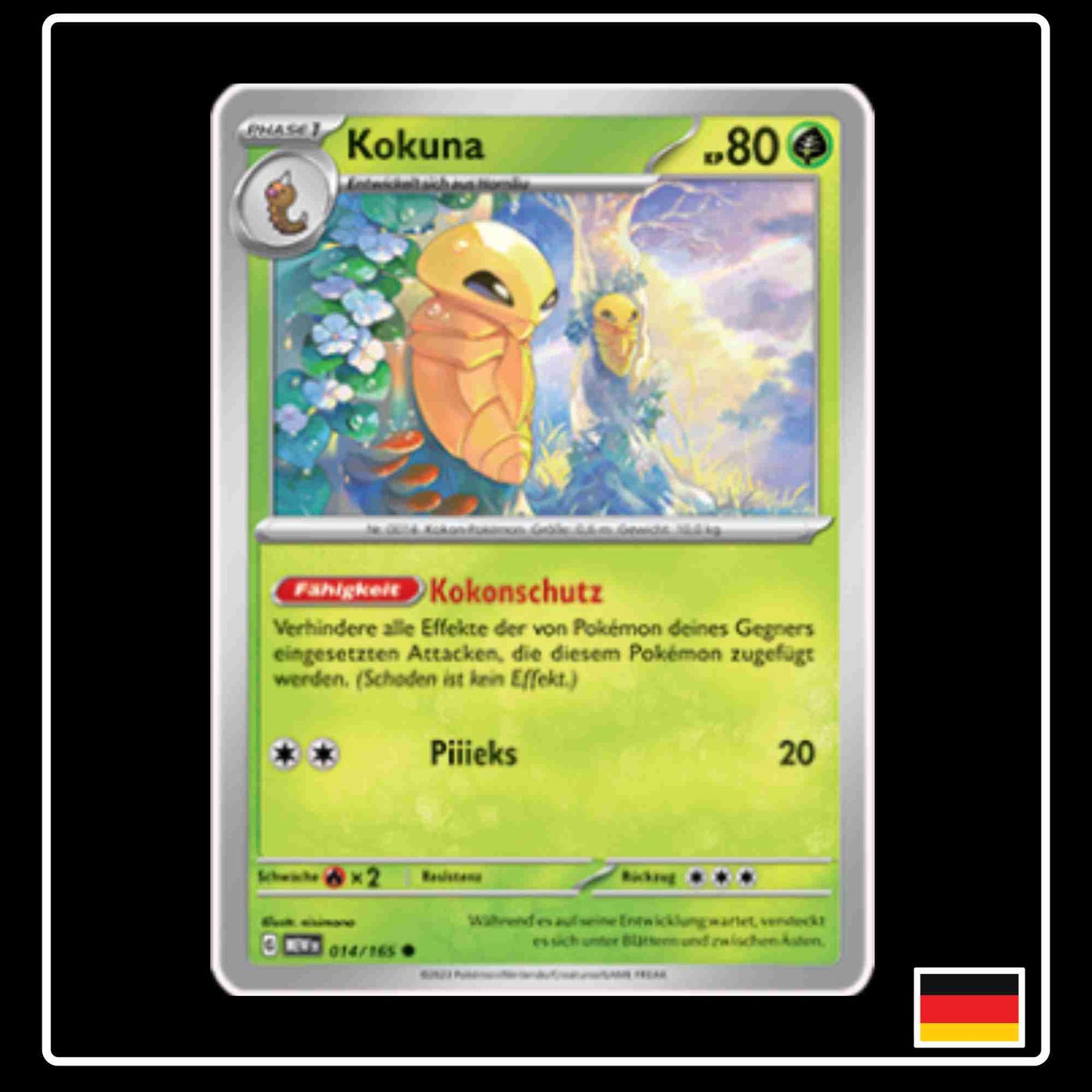 Kokuna 014/165 aus dem Pokemon Set Karmesin & Purpur 151