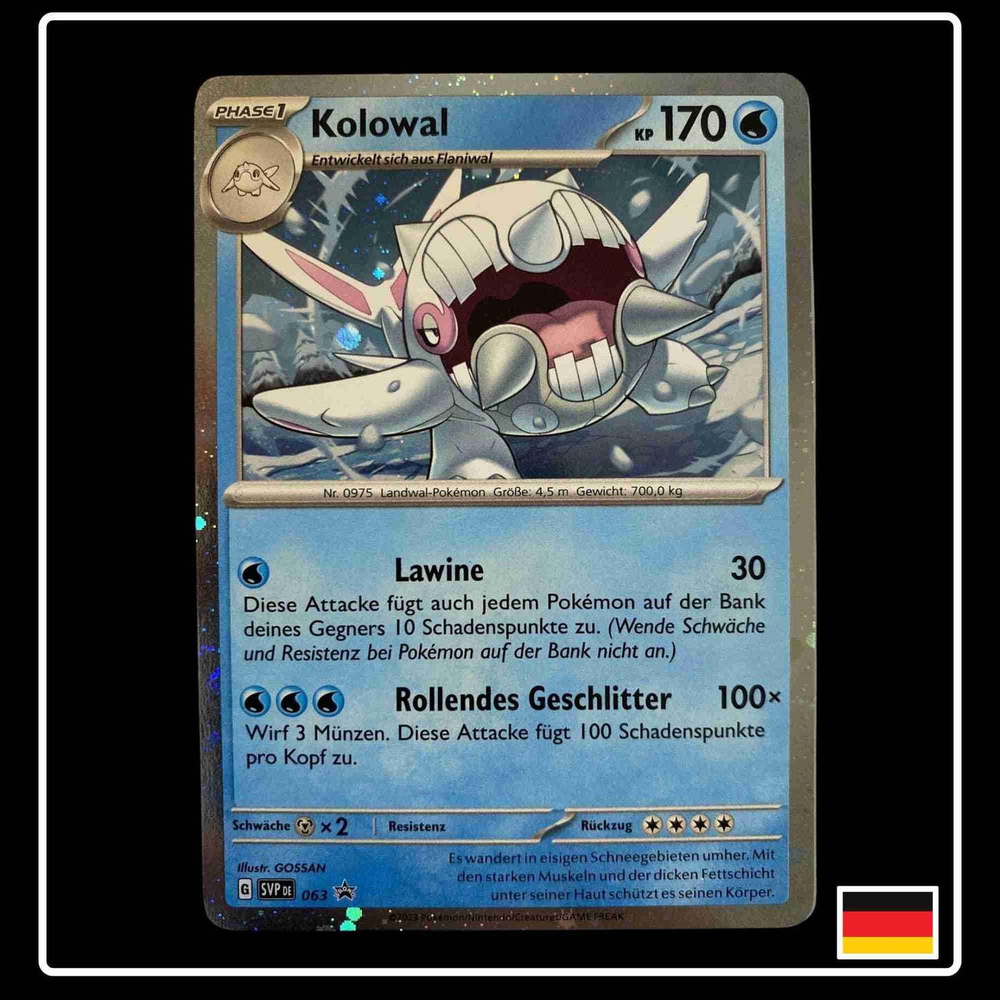 Kolowal Holo SVP DE 063 SV Black Star Promo