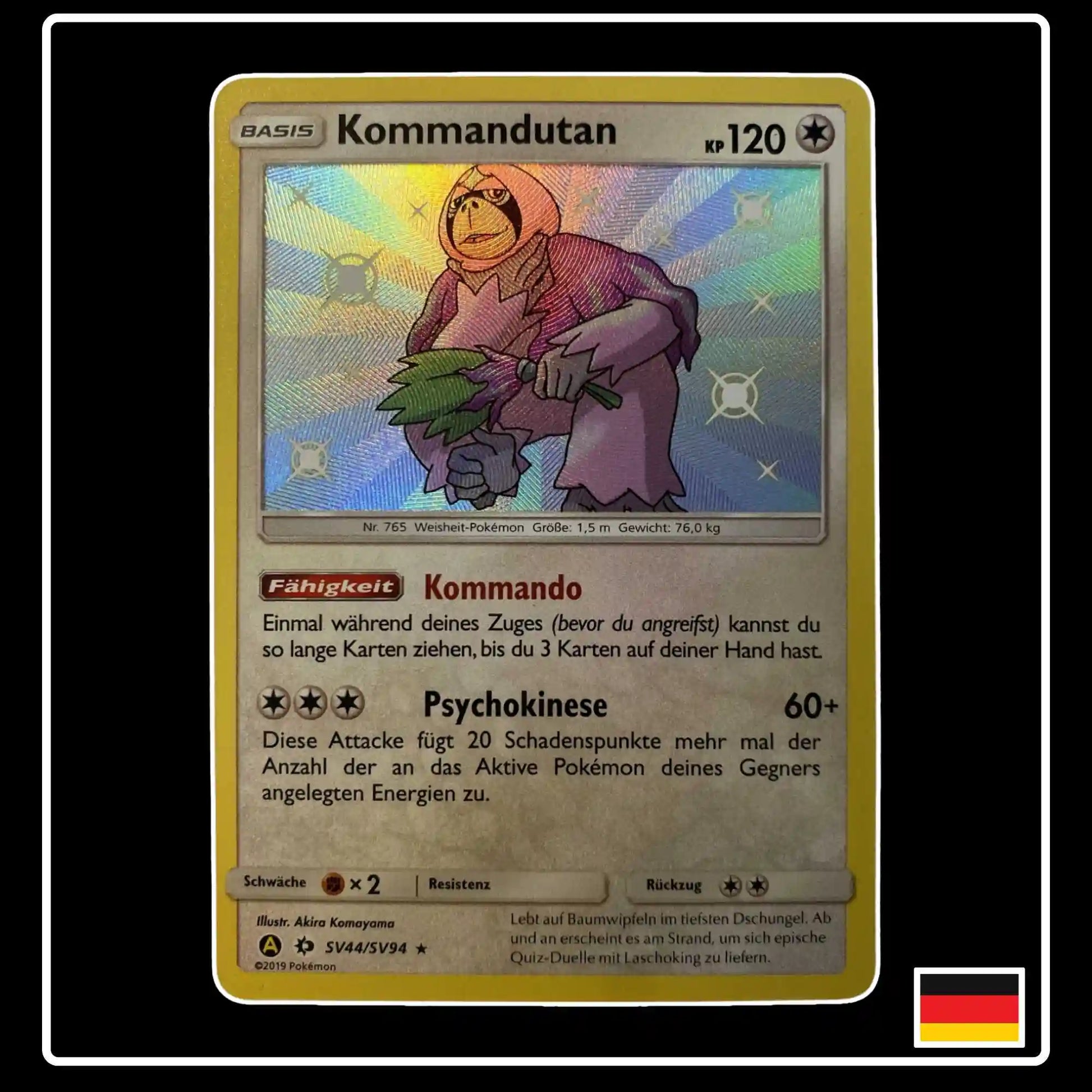 Kommandutan Shiny SV44 Pokemon Verborgenes Schicksal
