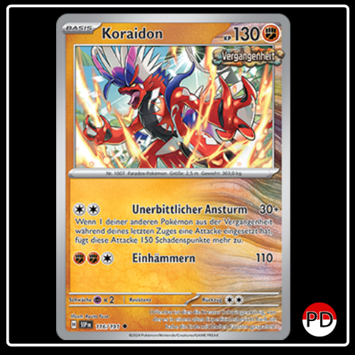 Koraidon 116/191 Pokekon Stürmische Funken
