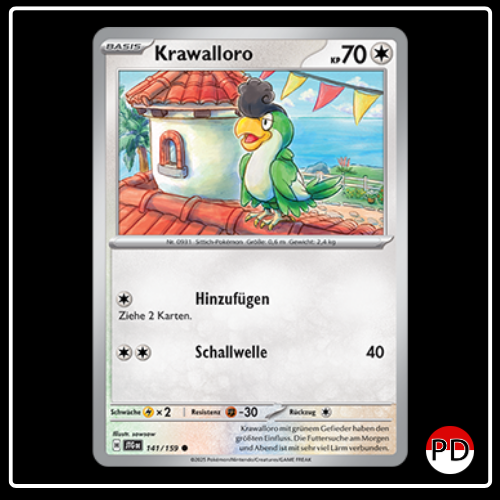 Krawalloro 141/159 Pokemon Reisegefährten