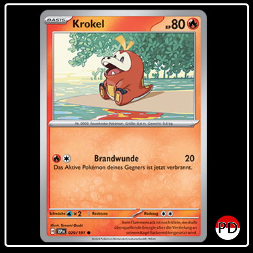 Krokel 029/191 Pokemon Stürmische Funken Sammelkarten