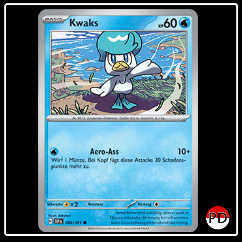 Kwaks 050/191 Pokemon Stürmische Funken Sammelkarten
