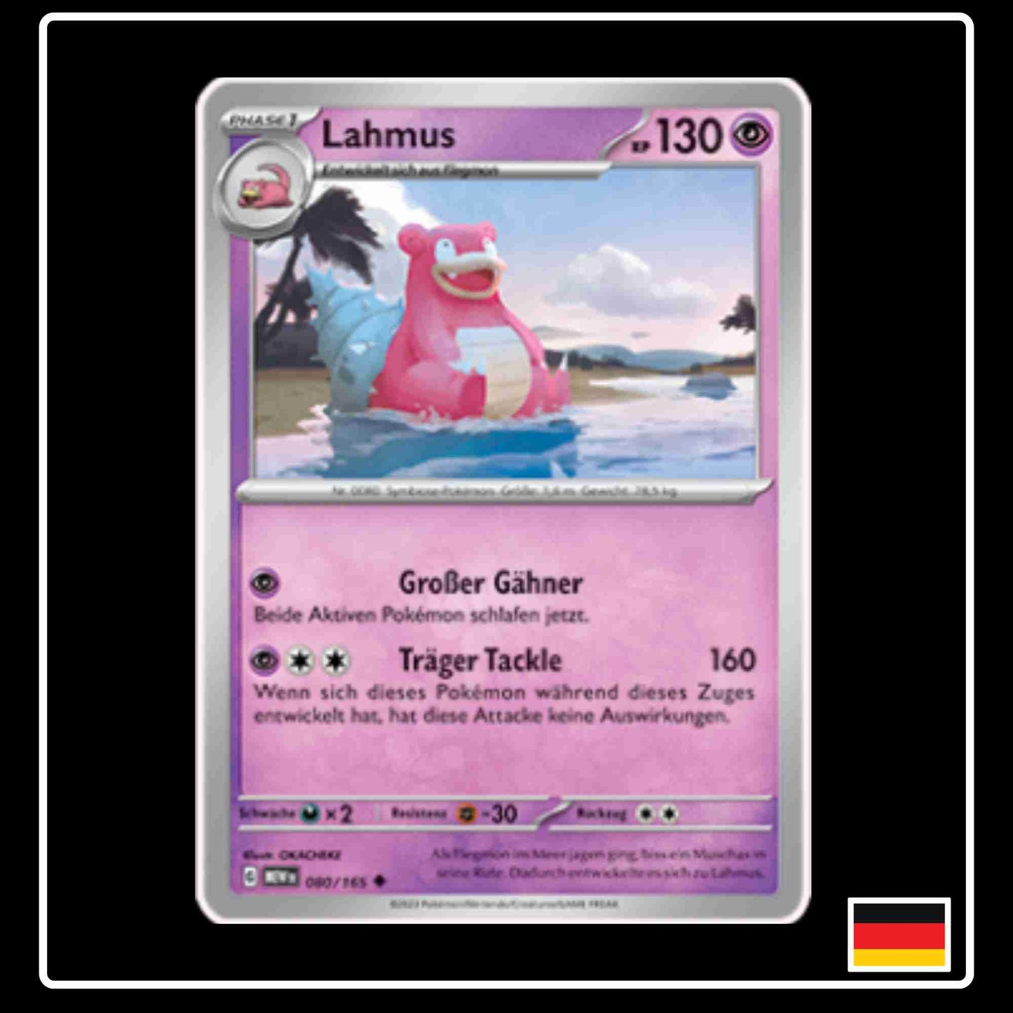 Lahmus 080/165 aus dem Pokemon Set Karmesin & Purpur 151