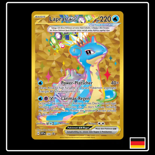 Lapras ex GOLD SVP DE 164 SV Black Star Promo (Sealed)