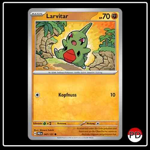 Larvitar 047/131 Pokemon Prismatische Entwicklungen