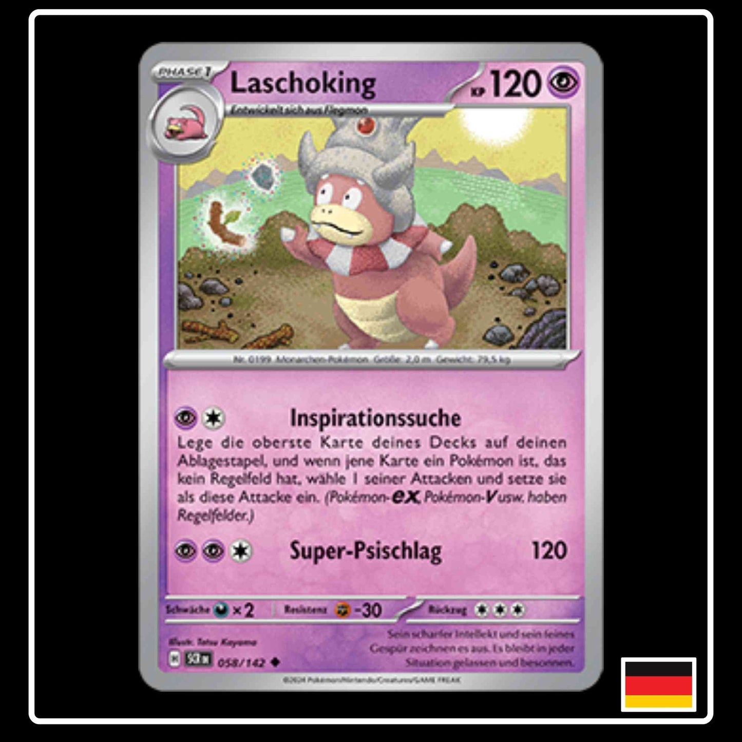 Laschoking 058/142 Pokemon Stellarkrone