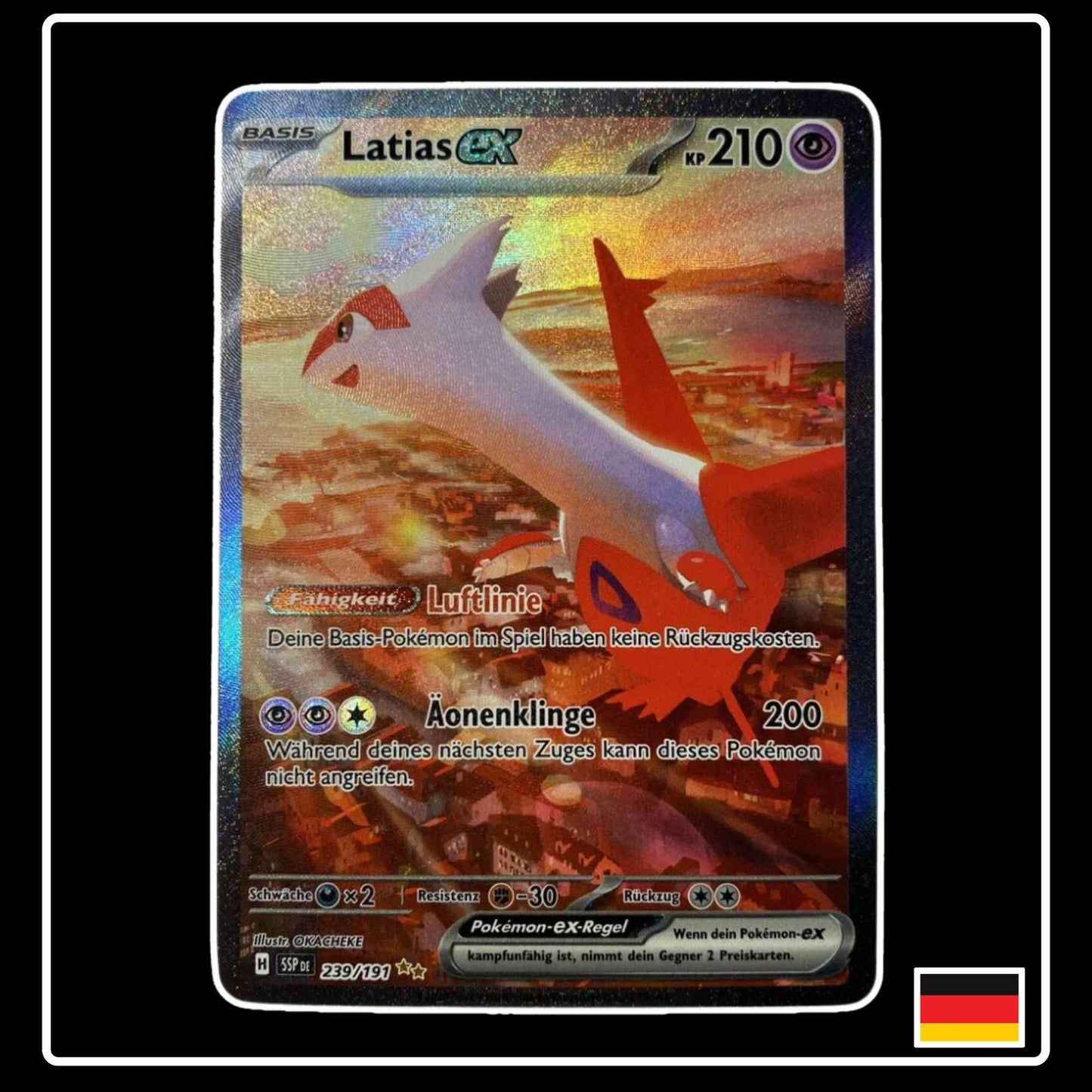 Latias ex 239/191 Pokemon Stürmische Funken