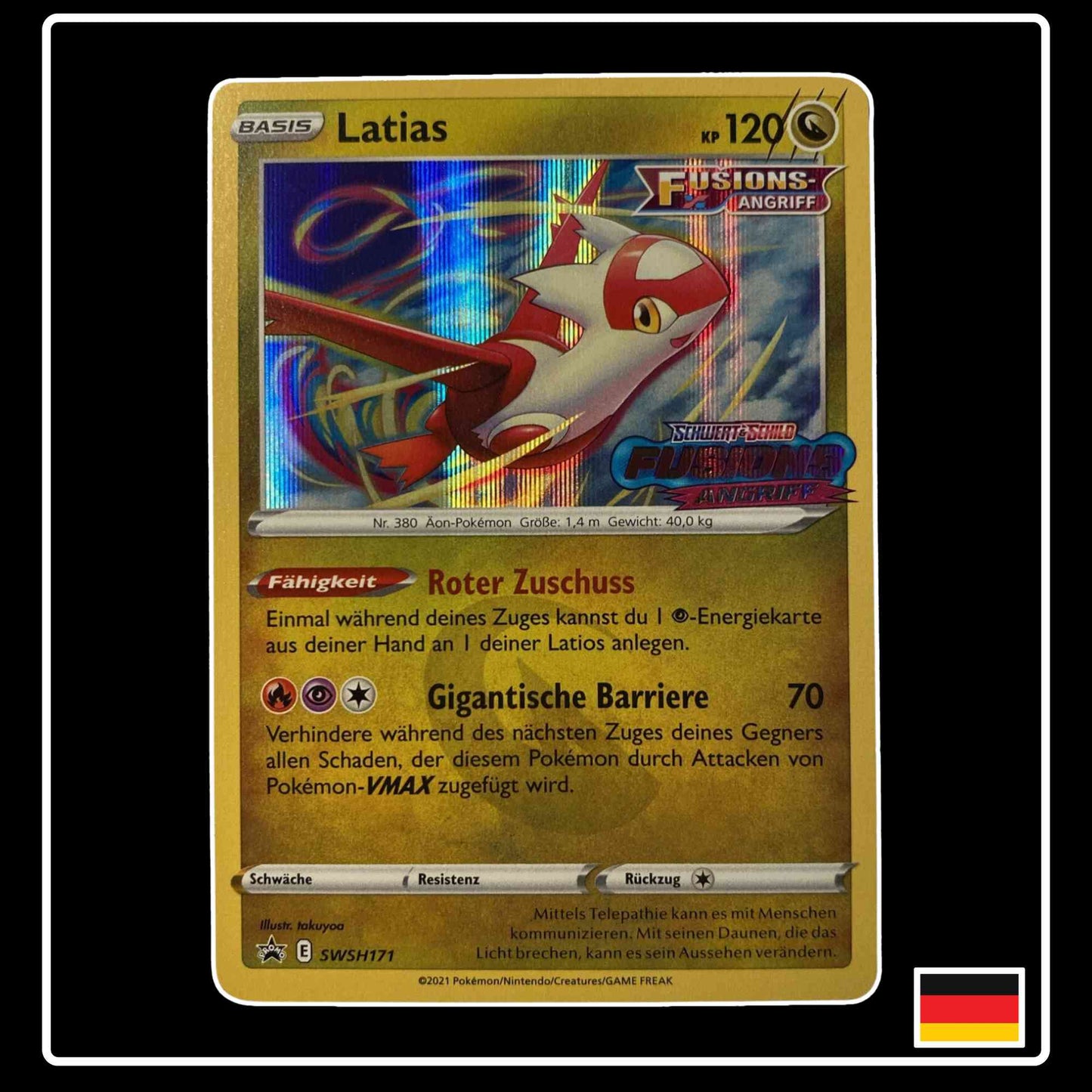 Latias SWSH171 Pokemon Black Star Promo Fusionsangriff