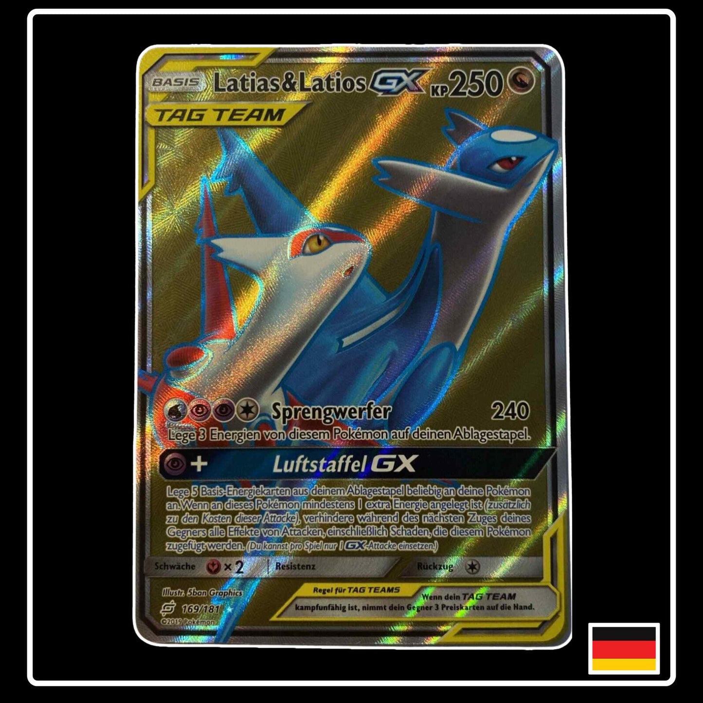 Latias & Latios GX Full Art 169/181 Pokemon Teams sind Trumpf
