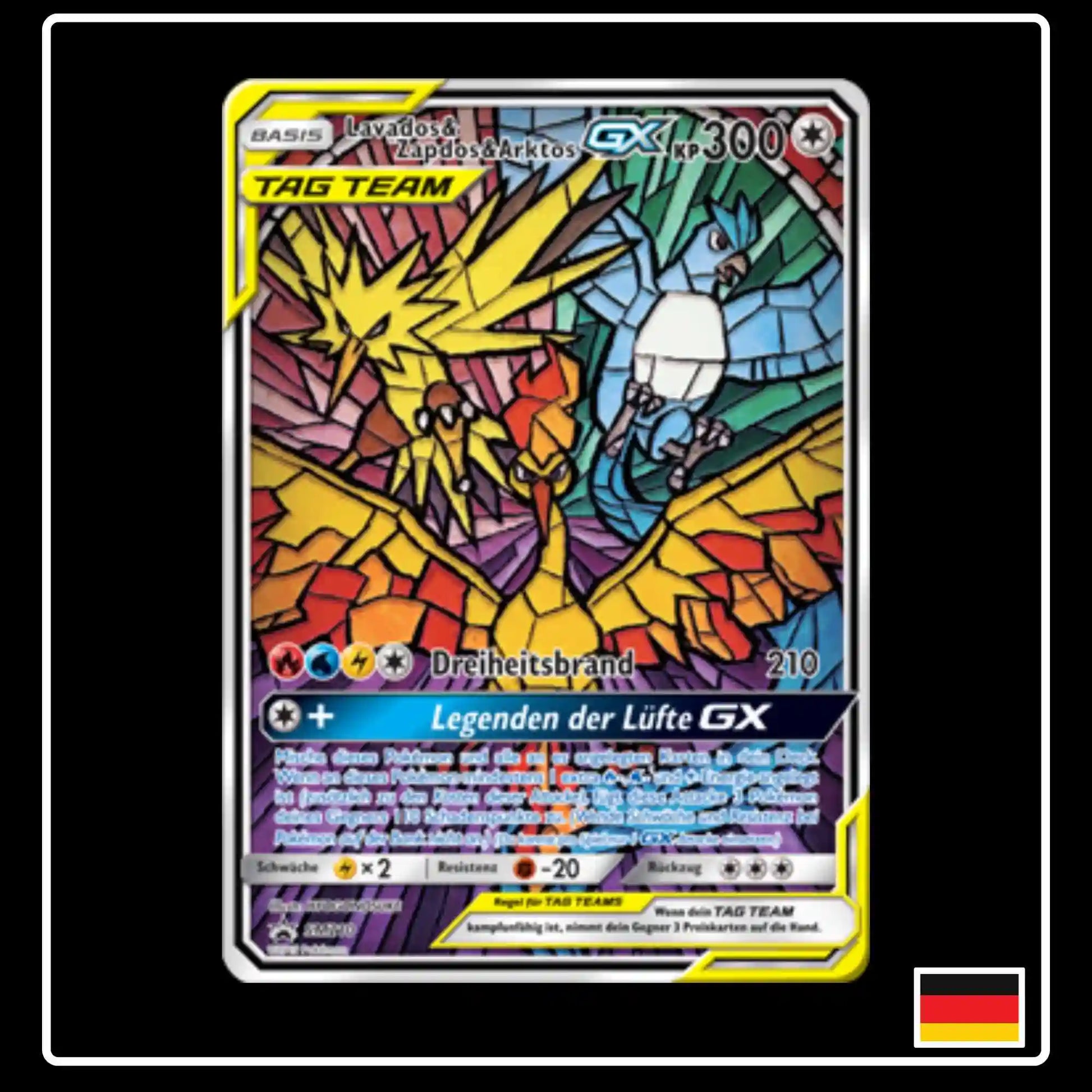 Lavados & Zapdos & Arktos GX SM210 Pokemon Sonne & Mond Promo-Karte