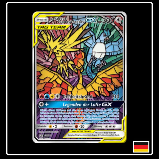 Lavados & Zapdos & Arktos GX SM210 Pokemon Sonne & Mond Promo-Karte