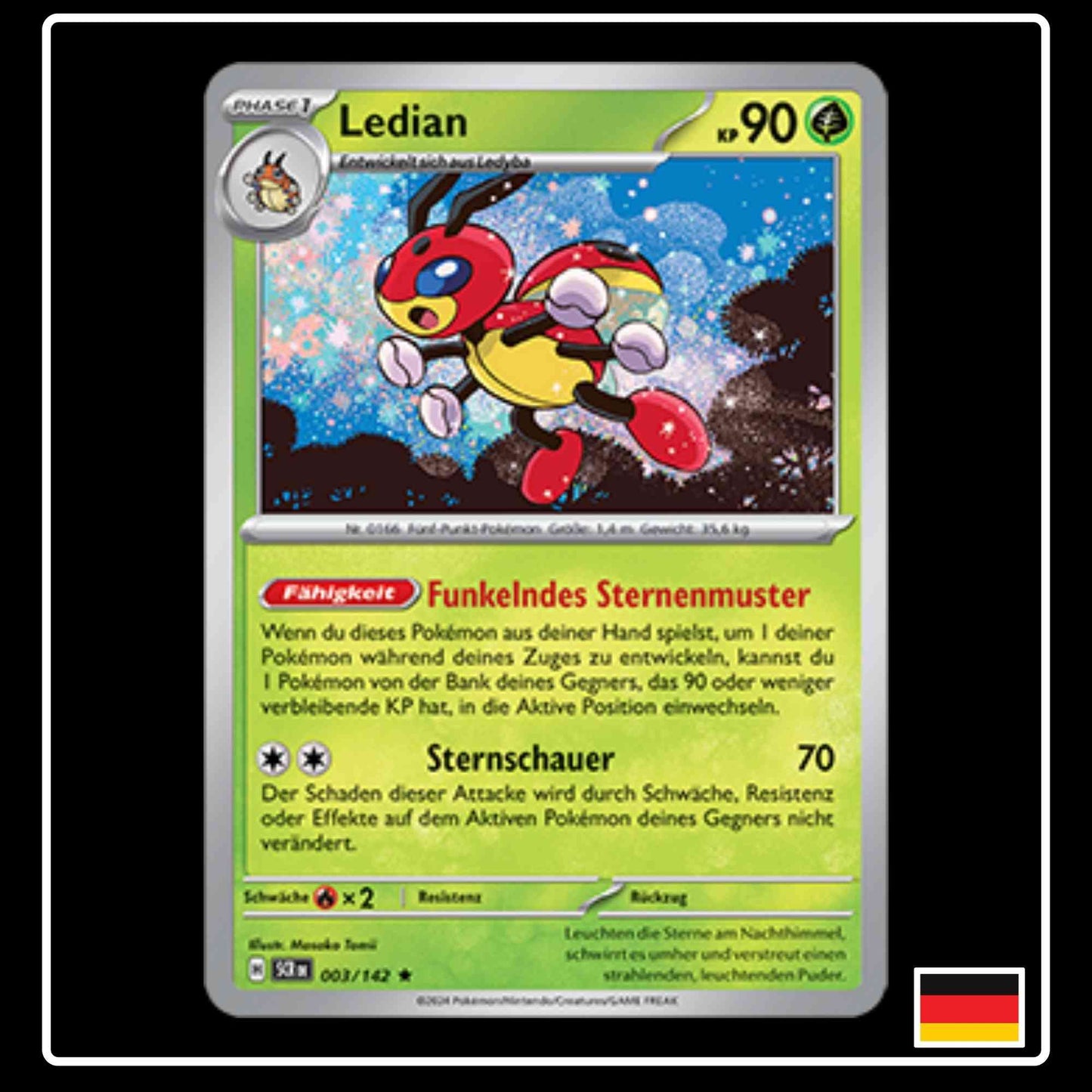 Ledian 003/142 Pokemon Stellarkrone