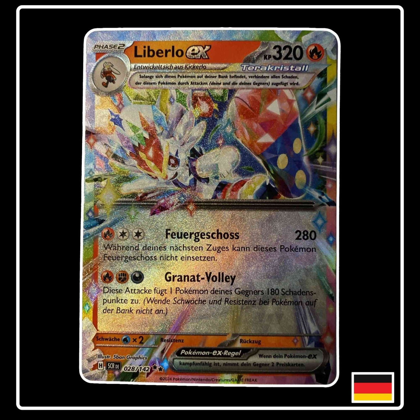 Liberlo ex 028/142 Pokemon Stellarkrone