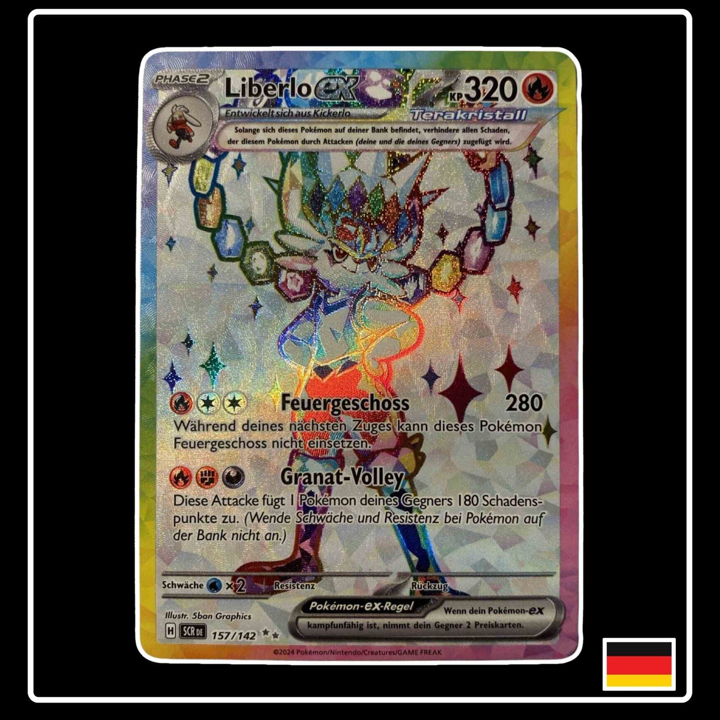 Liberlo ex Full Art 157/142 Pokemon Stellarkrone