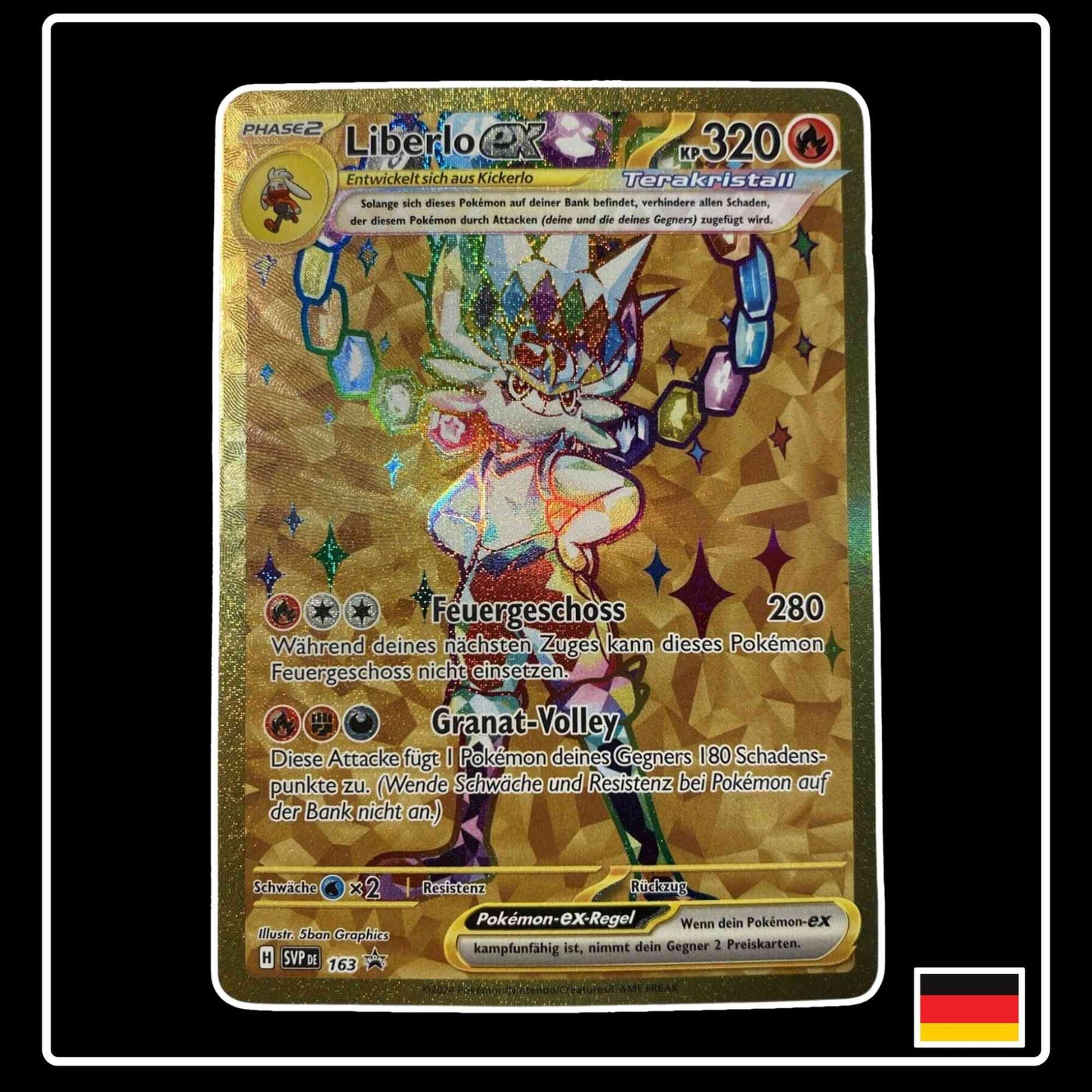 Liberlo ex GOLD SVP DE 163 Pokemon SV Promo