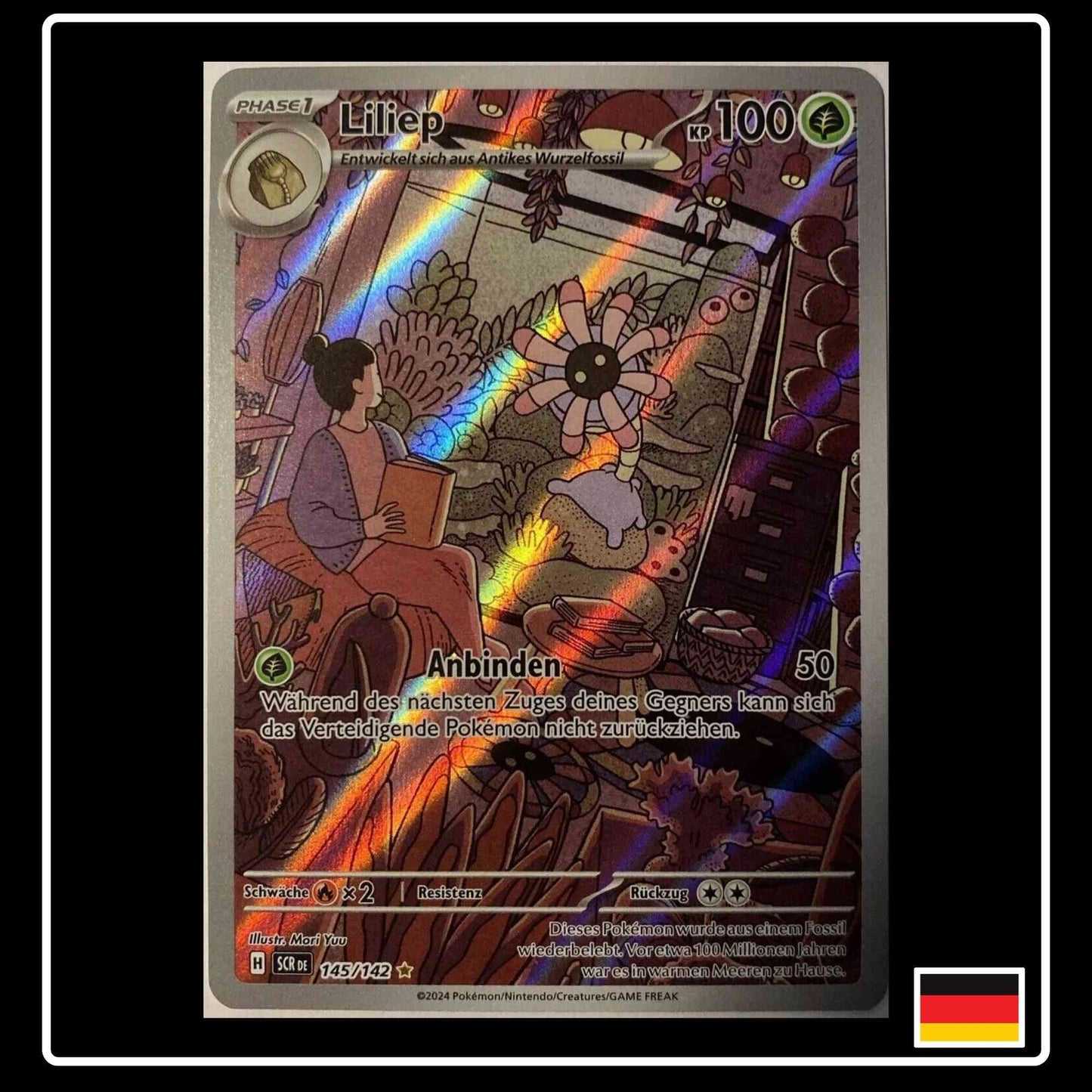 Liliep Illustration Rare 145/142 Pokemon Stellarkrone