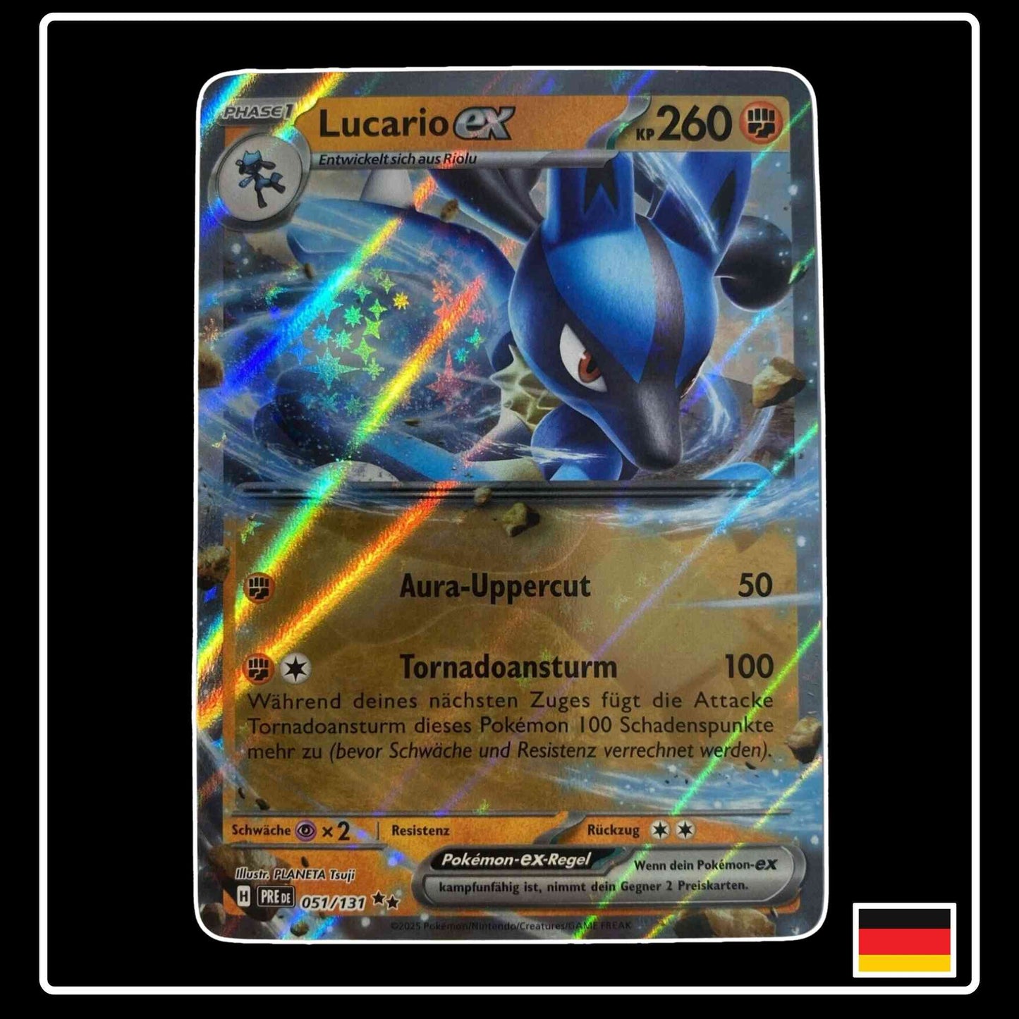 Lucario ex 051/131 Pokemon Prismatische Entwicklungen