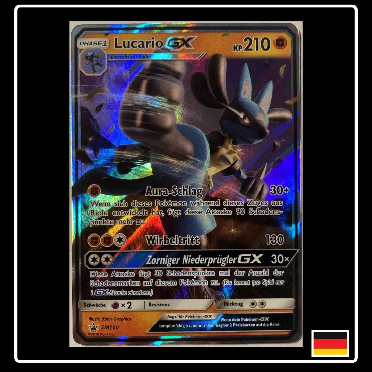 Lucario GX SM100 Pokemon SM Promo