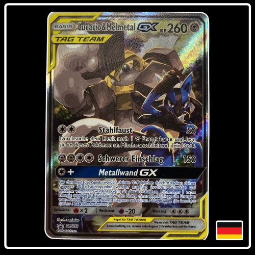 Lucario & Melmetal GX SIR SM192 Pokemon SM Black Star Promo