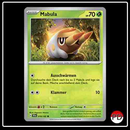 Mabula 018/162 Pokemon Gewalten der Zeit