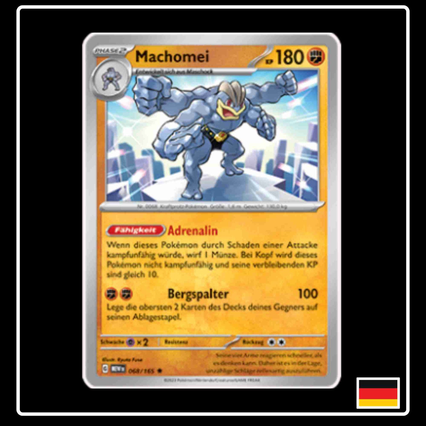 Machomei 068/165 aus dem Pokemon Set Karmesin & Purpur 151