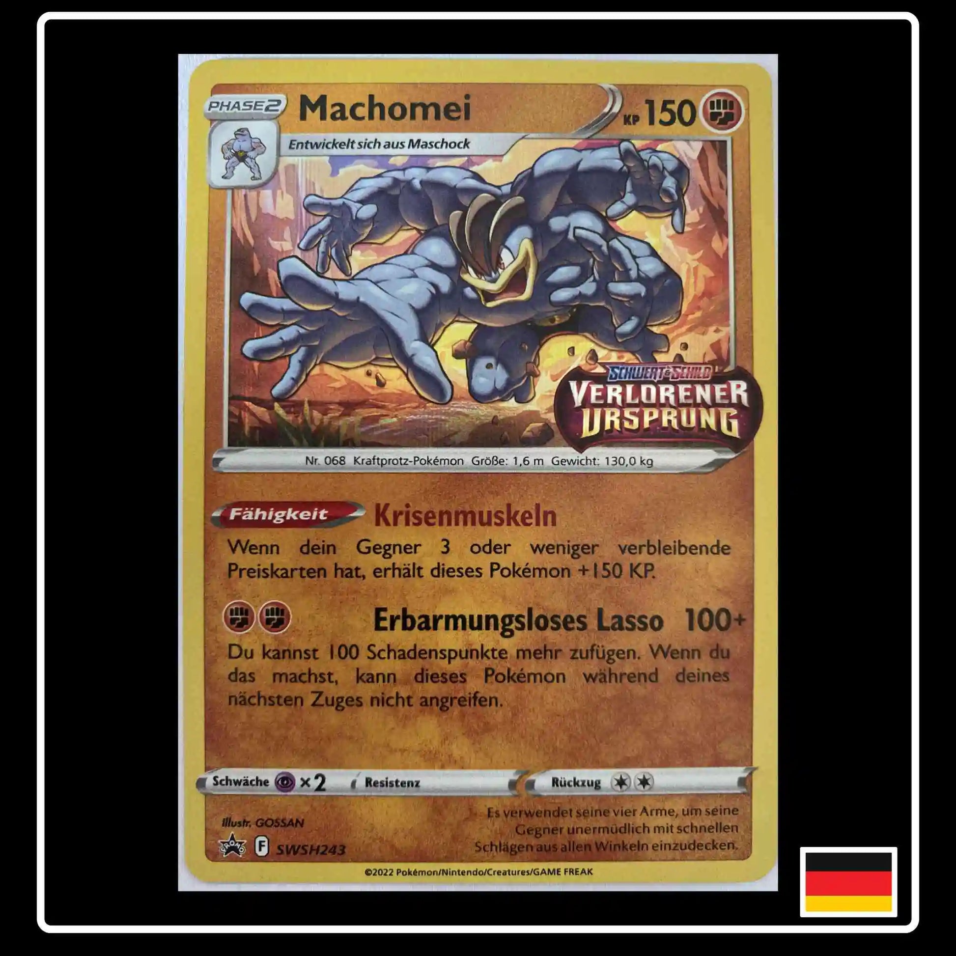 Machomei SWSh243 Pokemon Verlorener Ursprung
