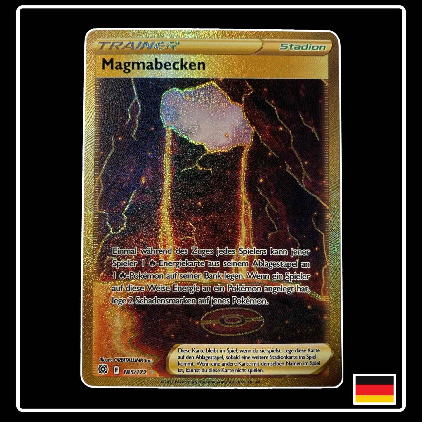Magmabecken GOLD 185/172 Pokemon Strahlende Sterne