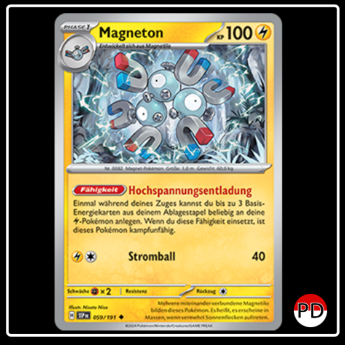 Magneton 059/191 Pokemon Stürmische Funken