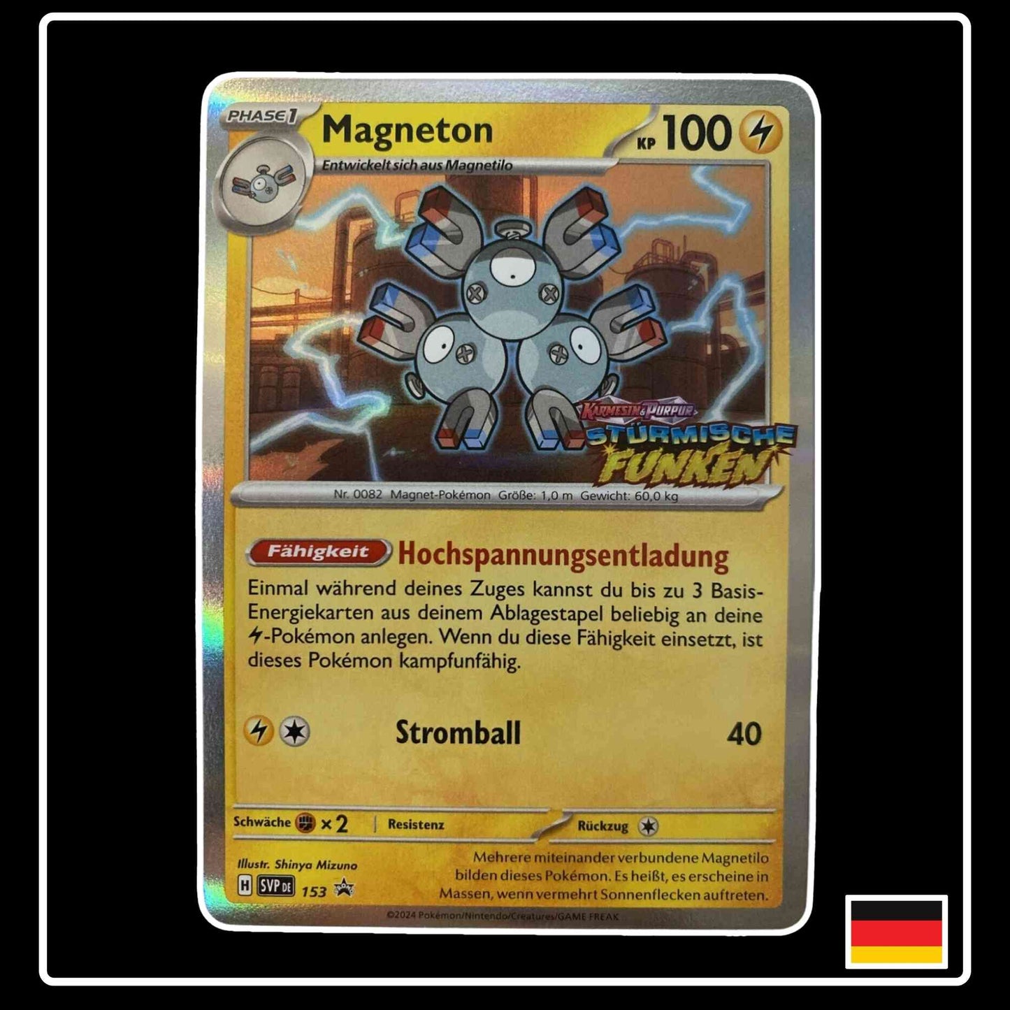 Magneton Promo Stürmische Funken SVP DE 153 Pokemon