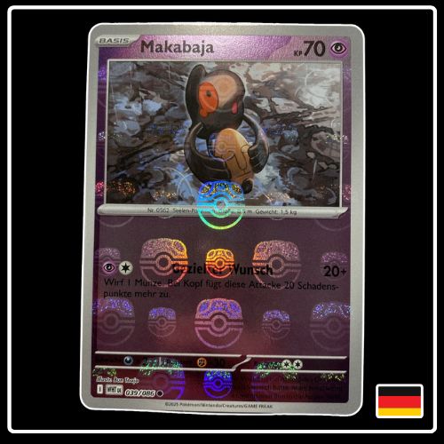 Makabaja Meisterball 039/086 Pokemon Weisse Flammen