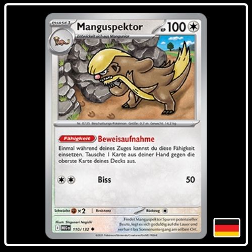 Manguspektor 110/132 Pokemon Mega Entwicklung