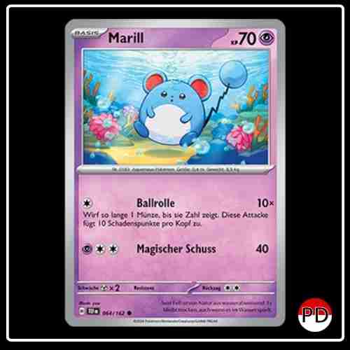Marill 064/162 Pokemon Gewalten der Zeit