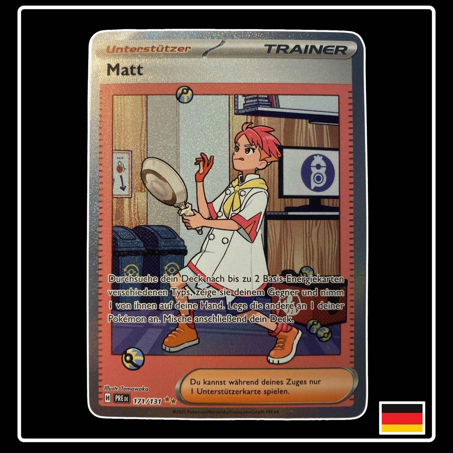 Matt Special Illustration Rare Pokémon Karte – Prismatische Entwicklungen, Deutsch, holografisch, selten