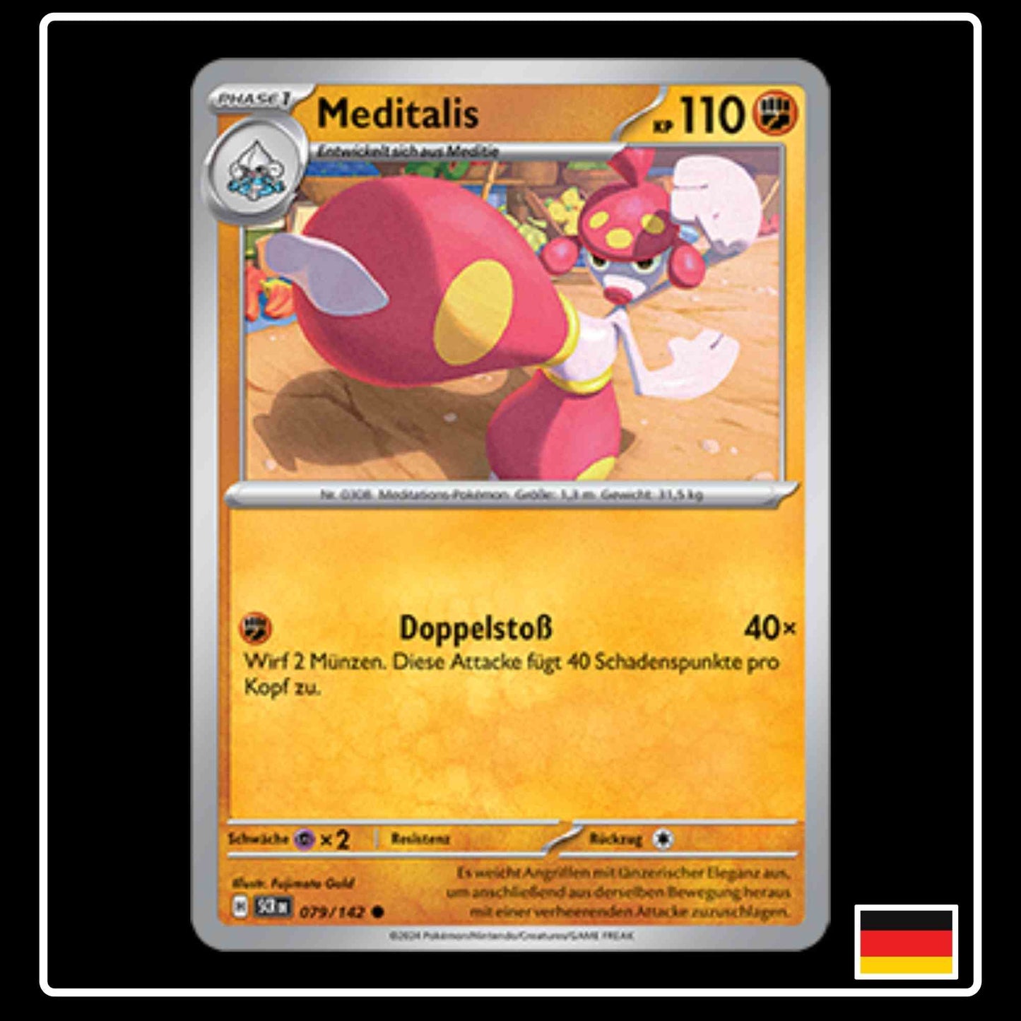 Meditalis 079/142 Pokemon Stellarkrone