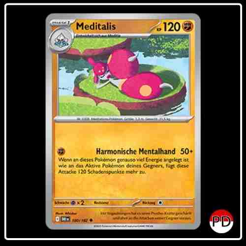 Meditalis 100/182 Pokemon Ewige Rivalen