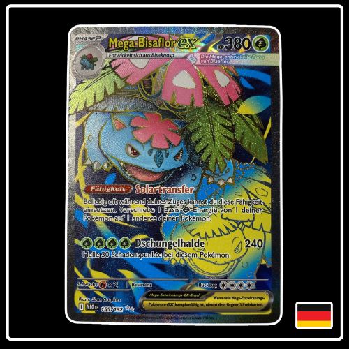 Mega Bisaflor ex Full Art 155/132 Pokemon Mega Entwicklung