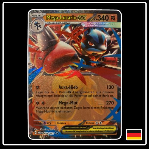 Mega Lucario ex 077/132 Pokemon Mega Entwicklung