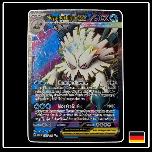 Mega Rexblisar ex Full Art 157/132 Pokemon Mega Entwicklung