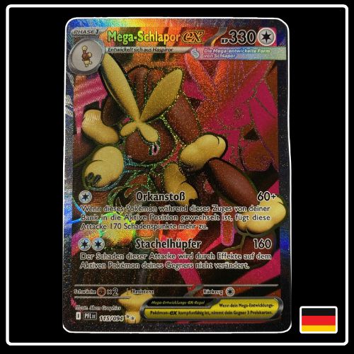 Mega-Schlapor ex Full Art 115/094 Pokemon Fatale Flammen