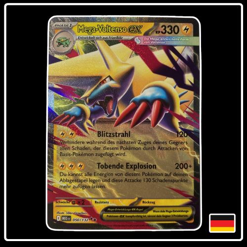 Mega Voltenso ex 050/132 Pokemon Mega Entwicklung