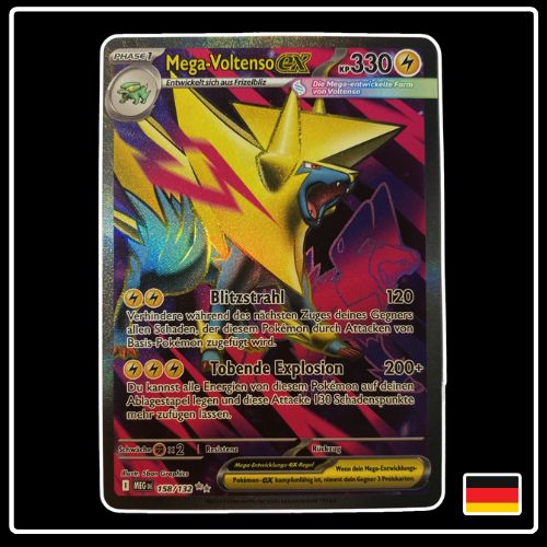 Mega Voltenso ex Full Art 158/132 Pokemon Mega Entwicklung