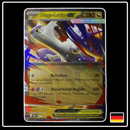 Mega Latias ex MEP DE 011 Mega Entwicklung Black Star Promo