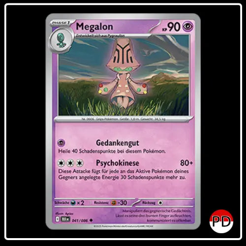 Megalon 041/086 Pokemon Schwarze Blitze