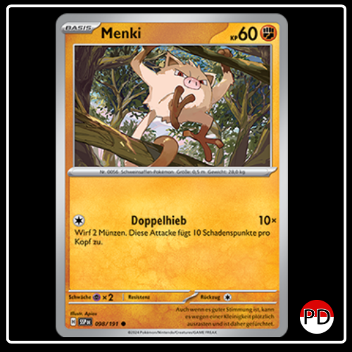 Menki 098/191 Pokemon Stürmische Funken