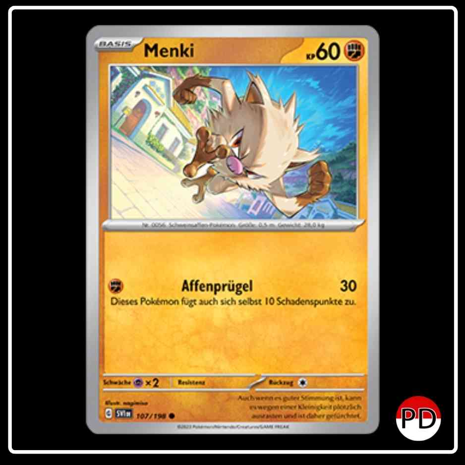 Menki 107/198 Pokemon Karmesin & Purpur