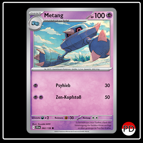 Metang 062/159 Pokemon Reisegefährten