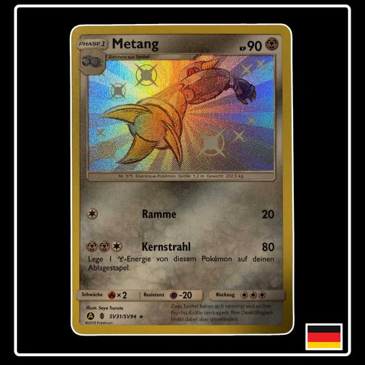 Metang Shiny SV31 Pokemon Verborgenes Schicksal